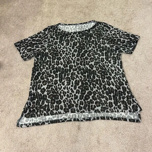Lane Bryant Cheetah Print Top